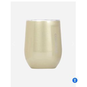 Corkcicle gold stemless cup, wine tumbler